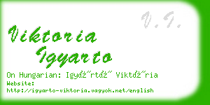 viktoria igyarto business card